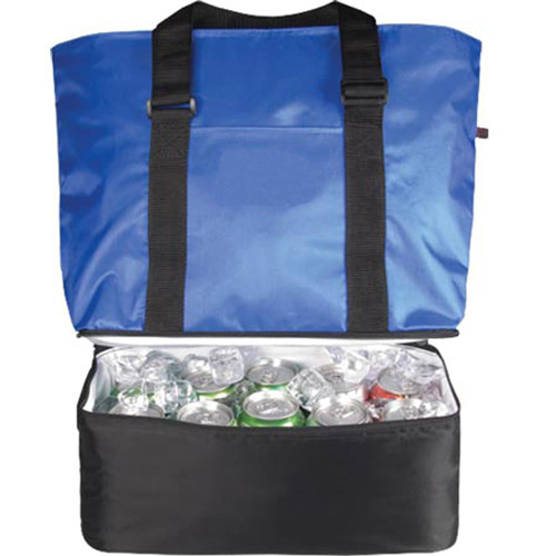  comida transportadora tote com cooler de duas camadas 