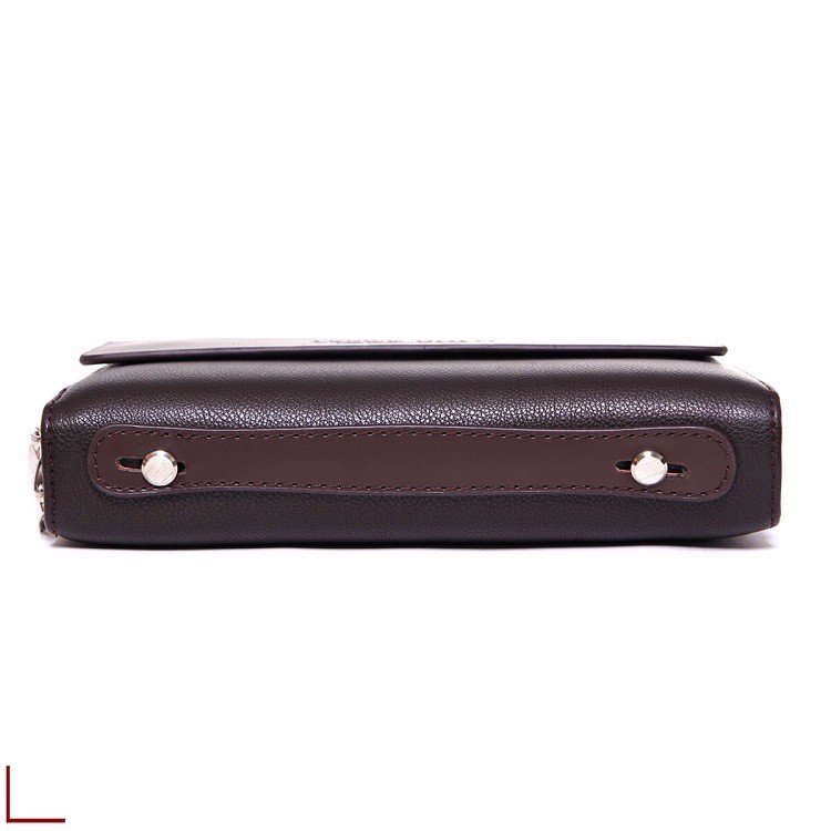 multi-function men genuine cowhide leather wallet