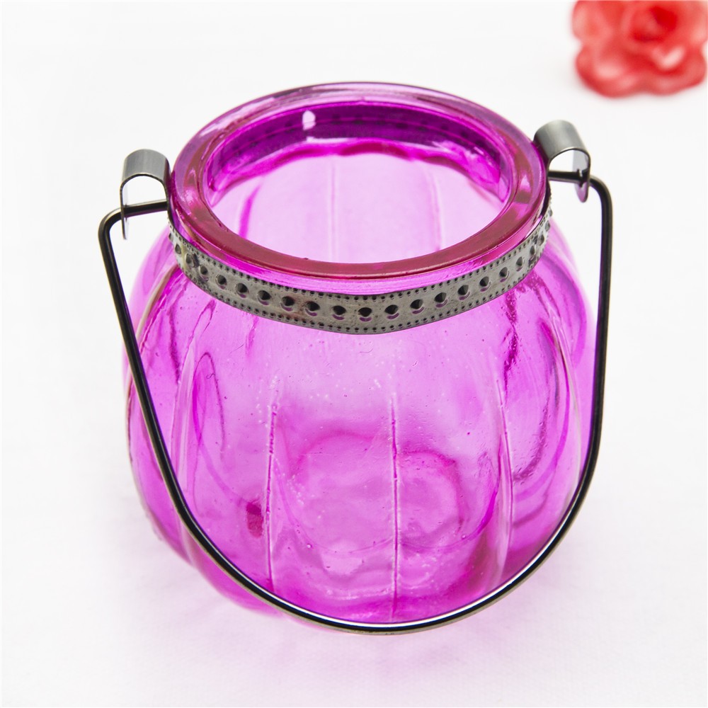 Pink Bulat Menggantung Candle Holder