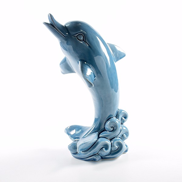 kerámia delfin dekoráció