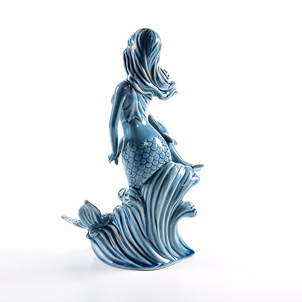  home decoration porcelain mermaid figurines