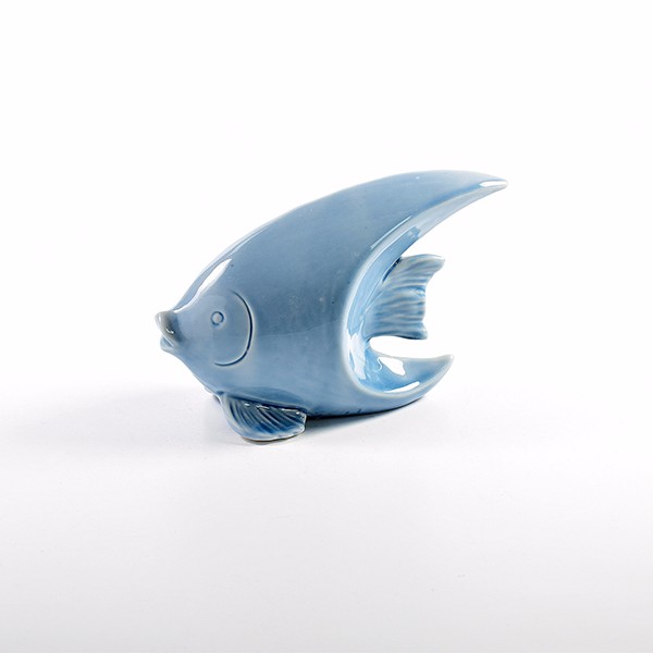  figurină de peşte albastru de ceramice lucrate manual din portelan 